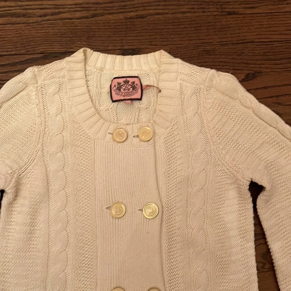 Juicy couture novelty Cabel knit cardigan.